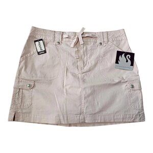 Gloria Vanderbilt Pastel Pink Skort Size 10P Petite Cargo Pockets